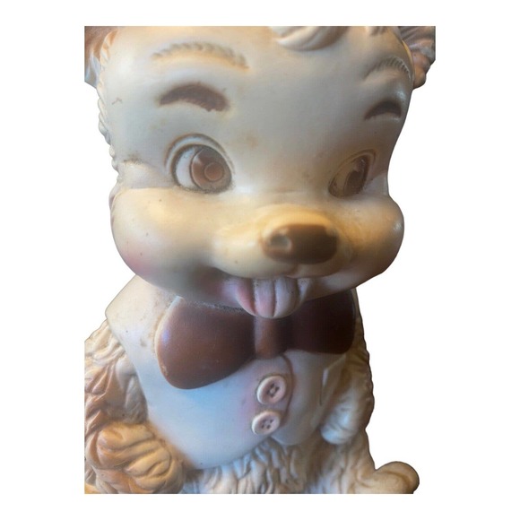 Rubber Squeak Toy Bear Edward Mobley Co Hat Tie Vest Works Vintage READ - Picture 4 of 11